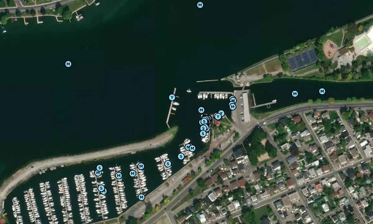 Satelite image of Valleyfield Marina