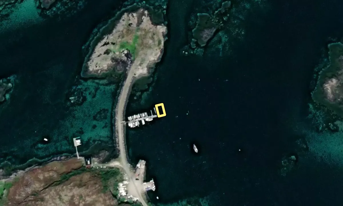 Satelite image of Valøya Båtforening