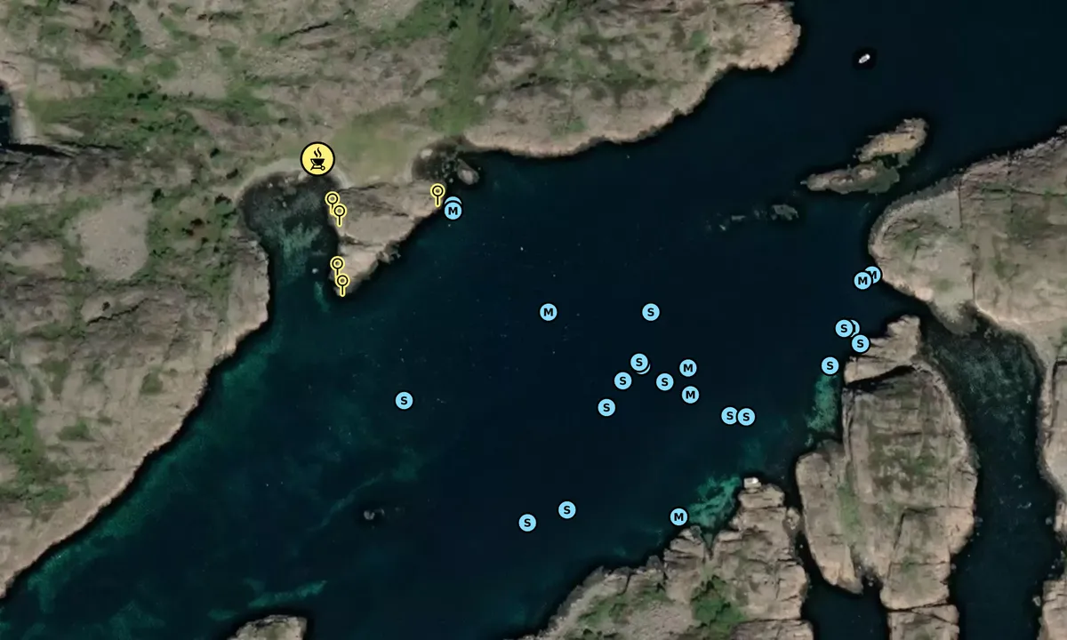 Satelite image of Valøyane