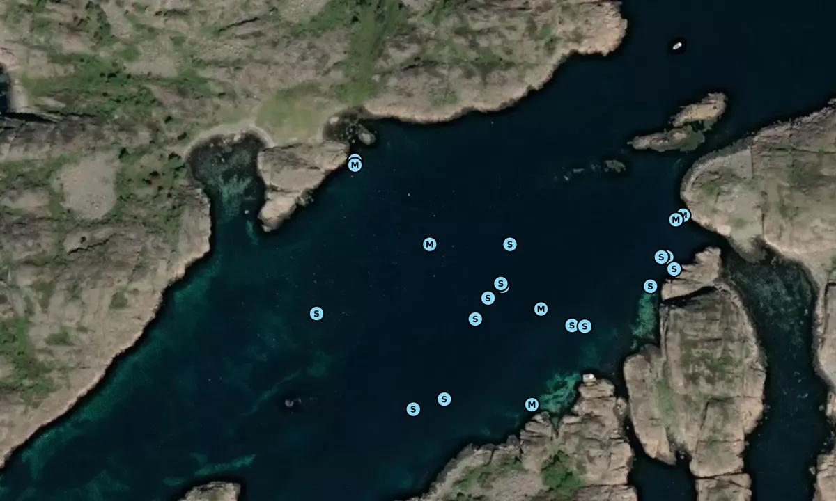 Satelite image of Valøyane