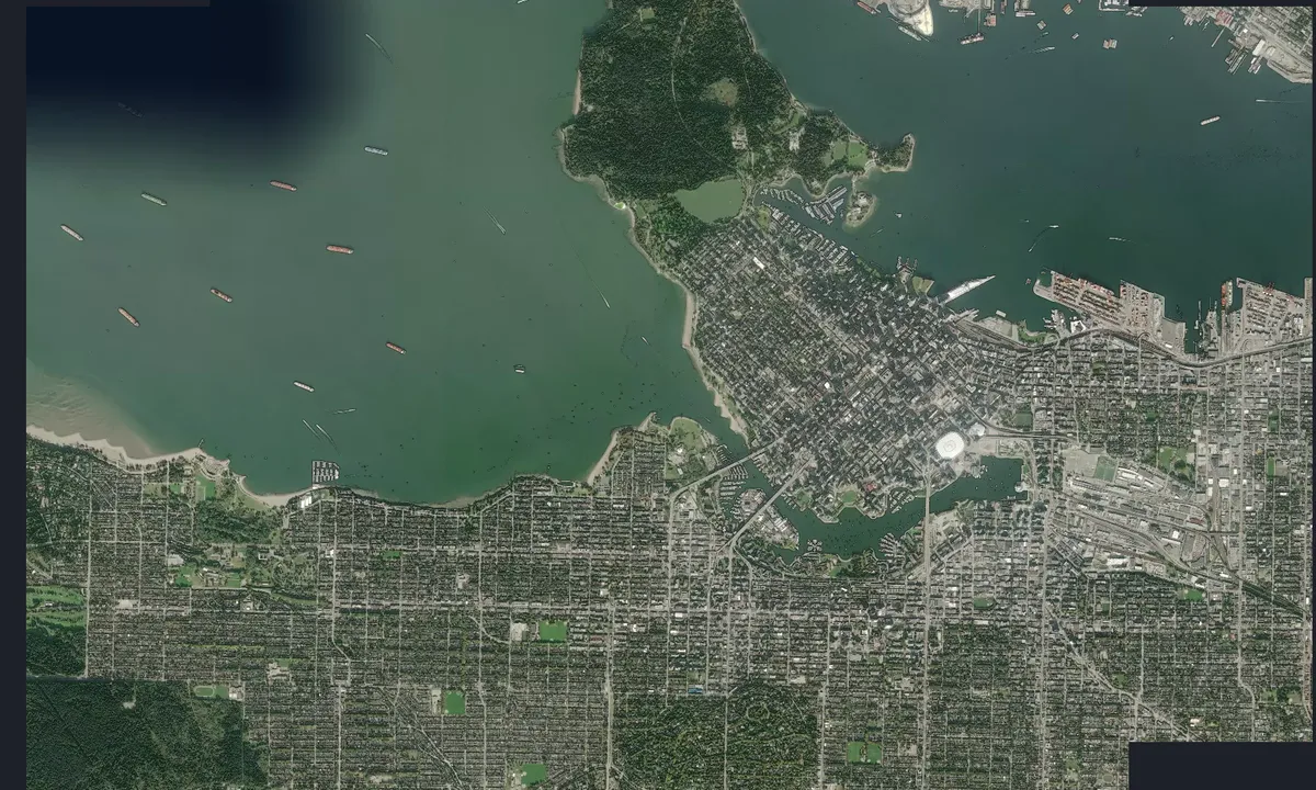 Flyfoto av Vancouver Maritime Museum