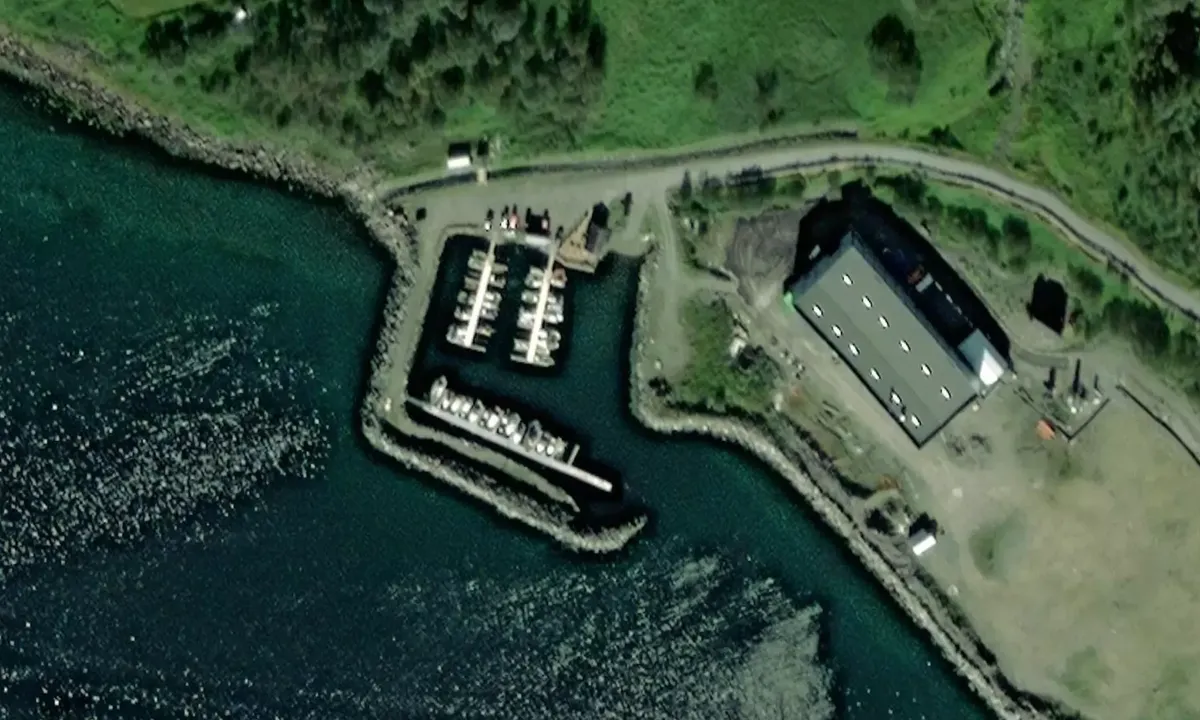 Satelite image of Vangsvik Båtforening