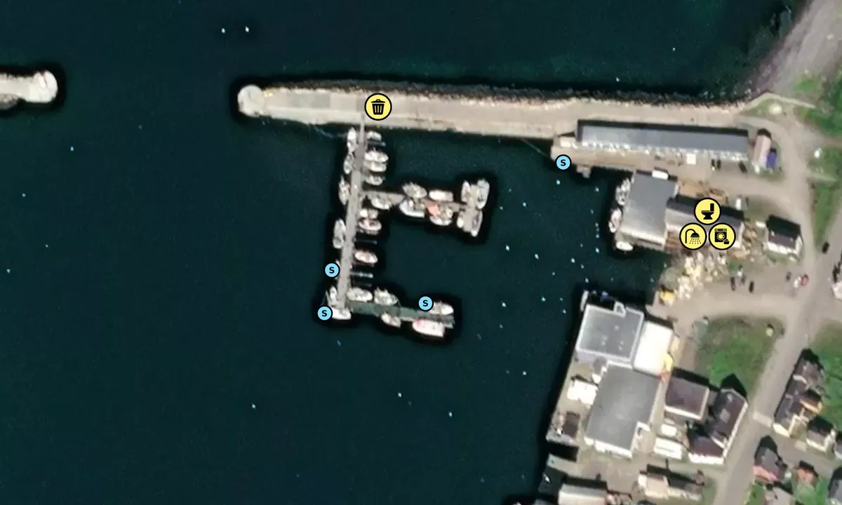Satelite image of Vardø Havn