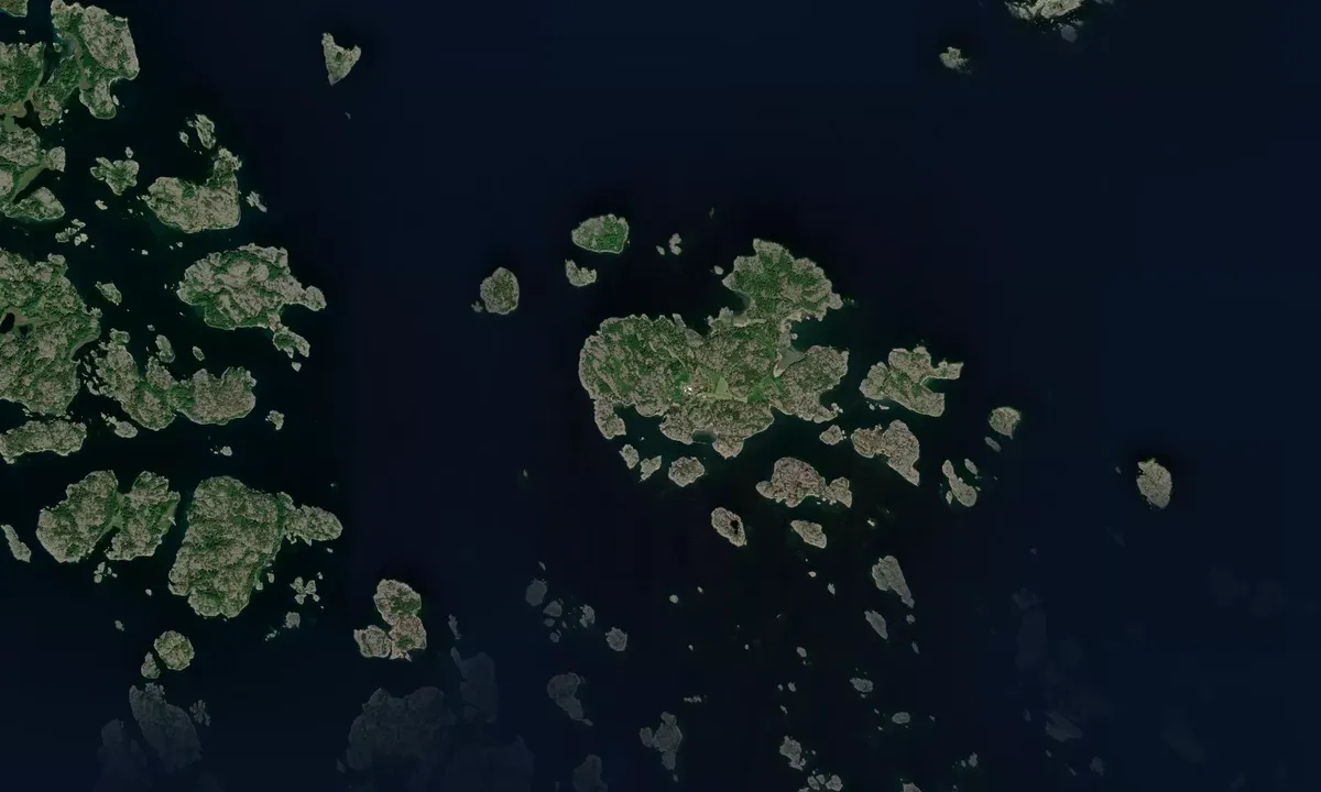 Flyfoto av Vastra Stenskar -  Huso
