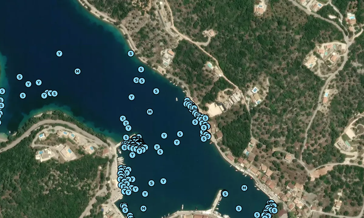 Satelite image of Vathi Town Quay North