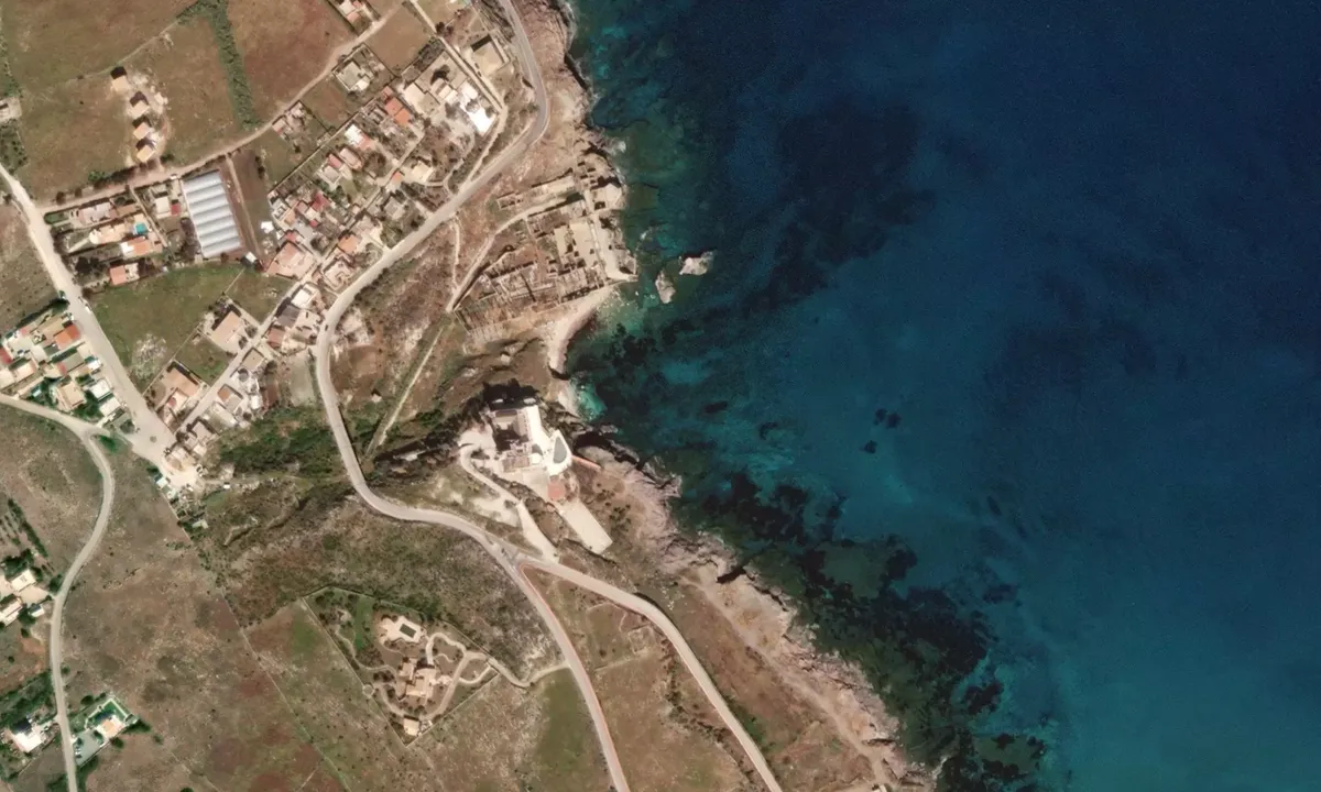 Flyfoto av Vecchia Tonnara