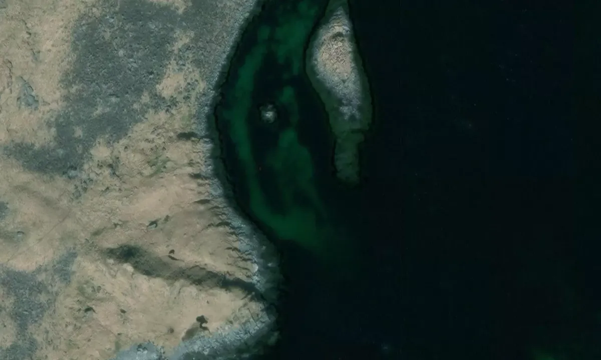 Satelite image of Vedøya - Gullholmen