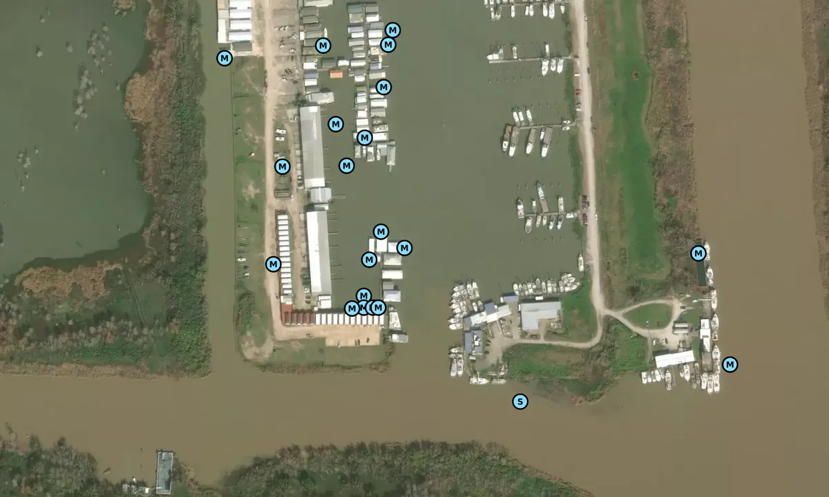 Satelite image of Venice Marina - Boothville-Venice