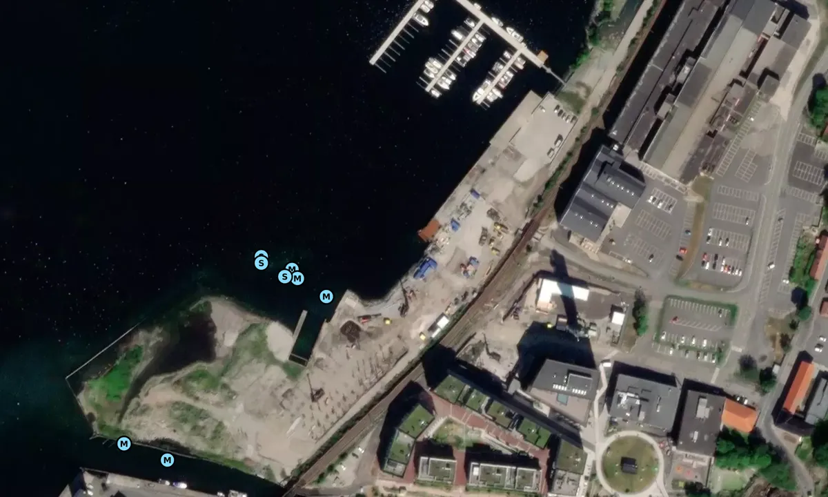 Satelite image of Verket Havn