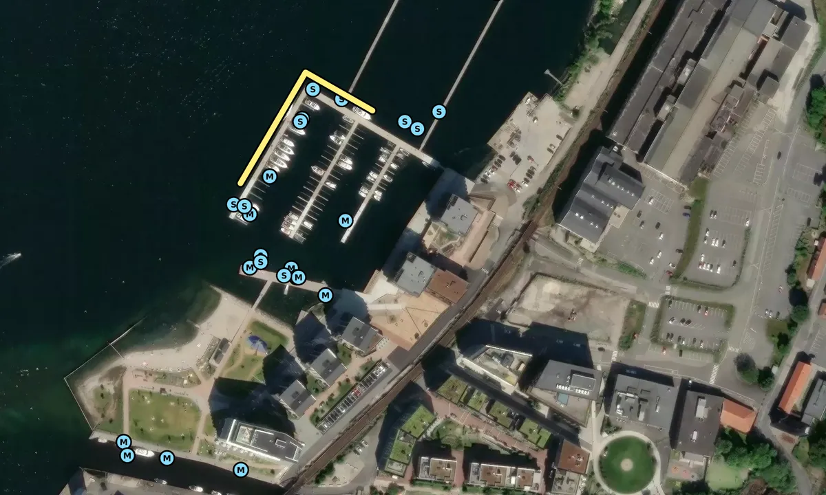 Satelite image of Verket Havn - Moss
