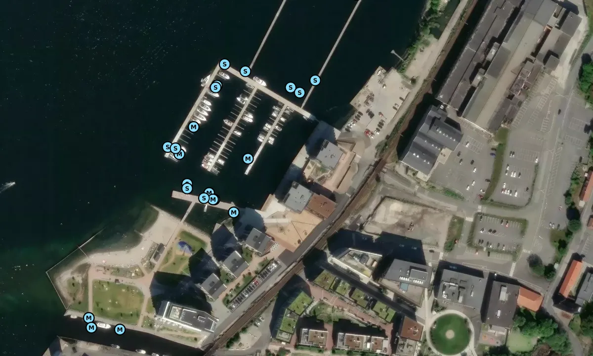 Satelite image of Verket Havn - Moss