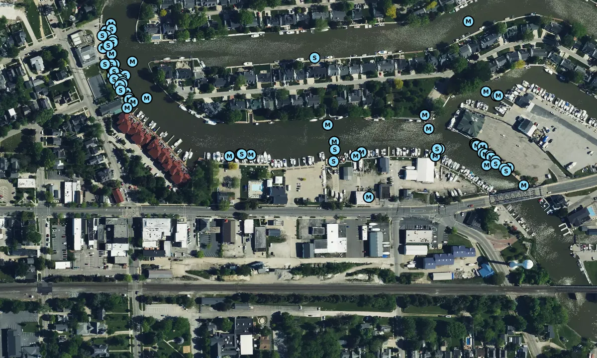 Satelite image of Vermilion Boat Club