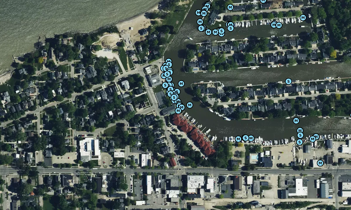 Satelite image of Vermillion Municipal Docks