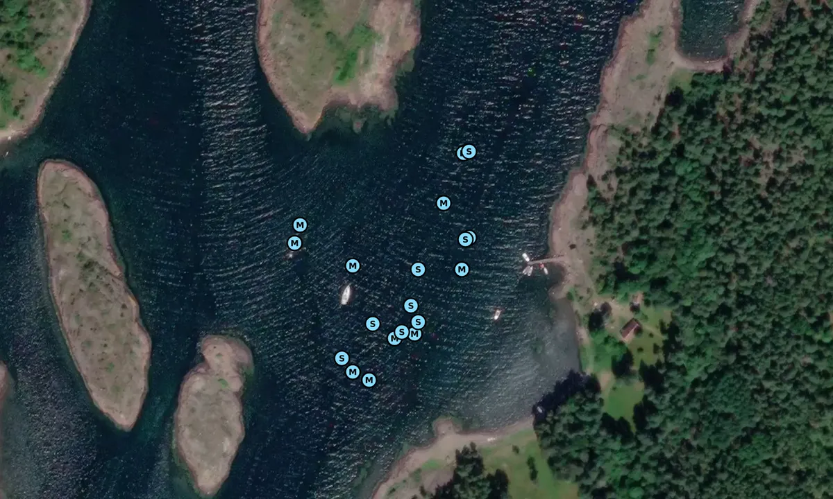 Satelite image of Vestre Bolærne