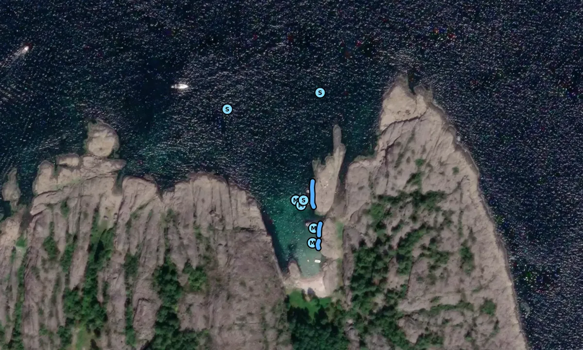 Satelite image of Vestre Bustein