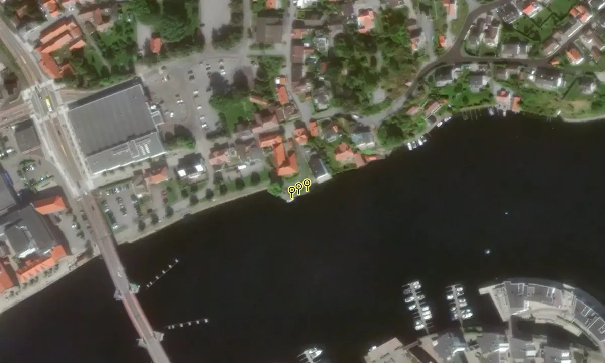 Satelite image of Vestre Dampskipsbrygge