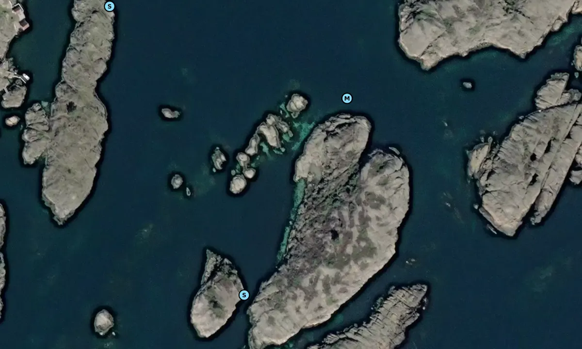 Satelite image of Vestre Håholmane