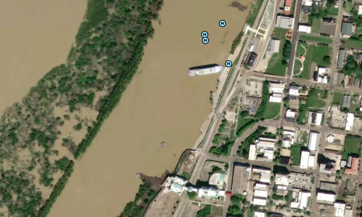 Satelite image of Vicksburg City