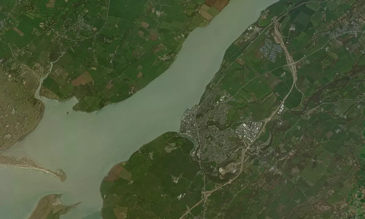Flyfoto av Victoria Dock - Caernarfon
