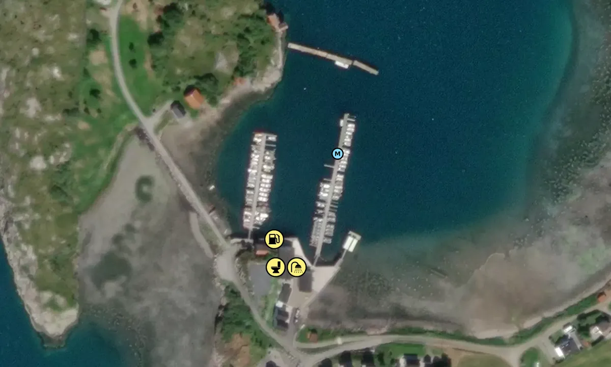 Satelite image of Vik Båtforening