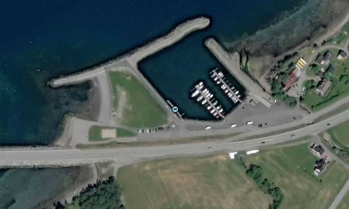 Satelite image of Vike Småbåtforening