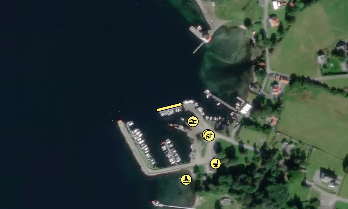Satelite image of Vikebygd Motorbåtforening