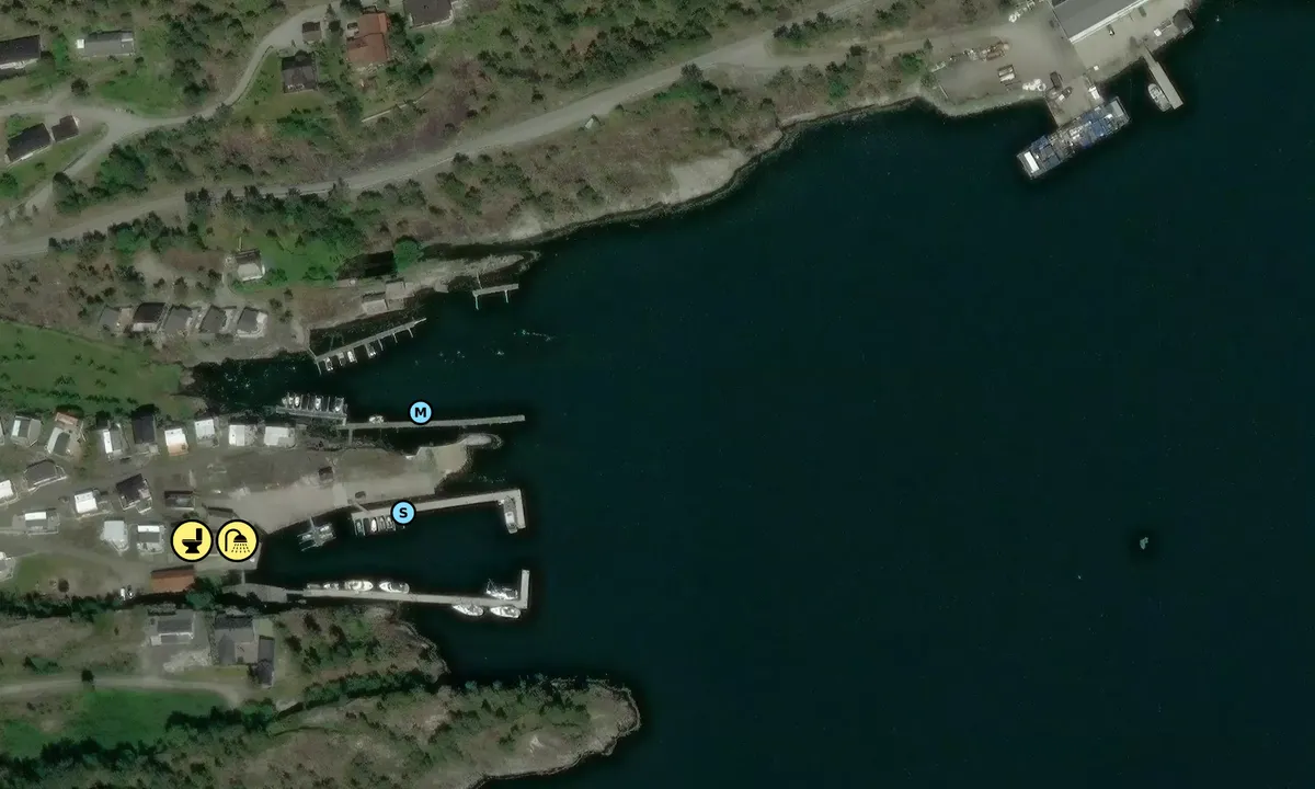 Satelite image of Viken Gjestehavn