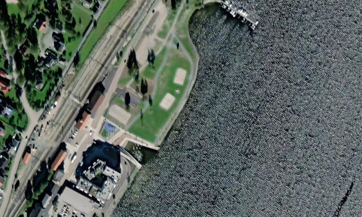 Satelite image of Vikersund/ Pollen gjestebrygge