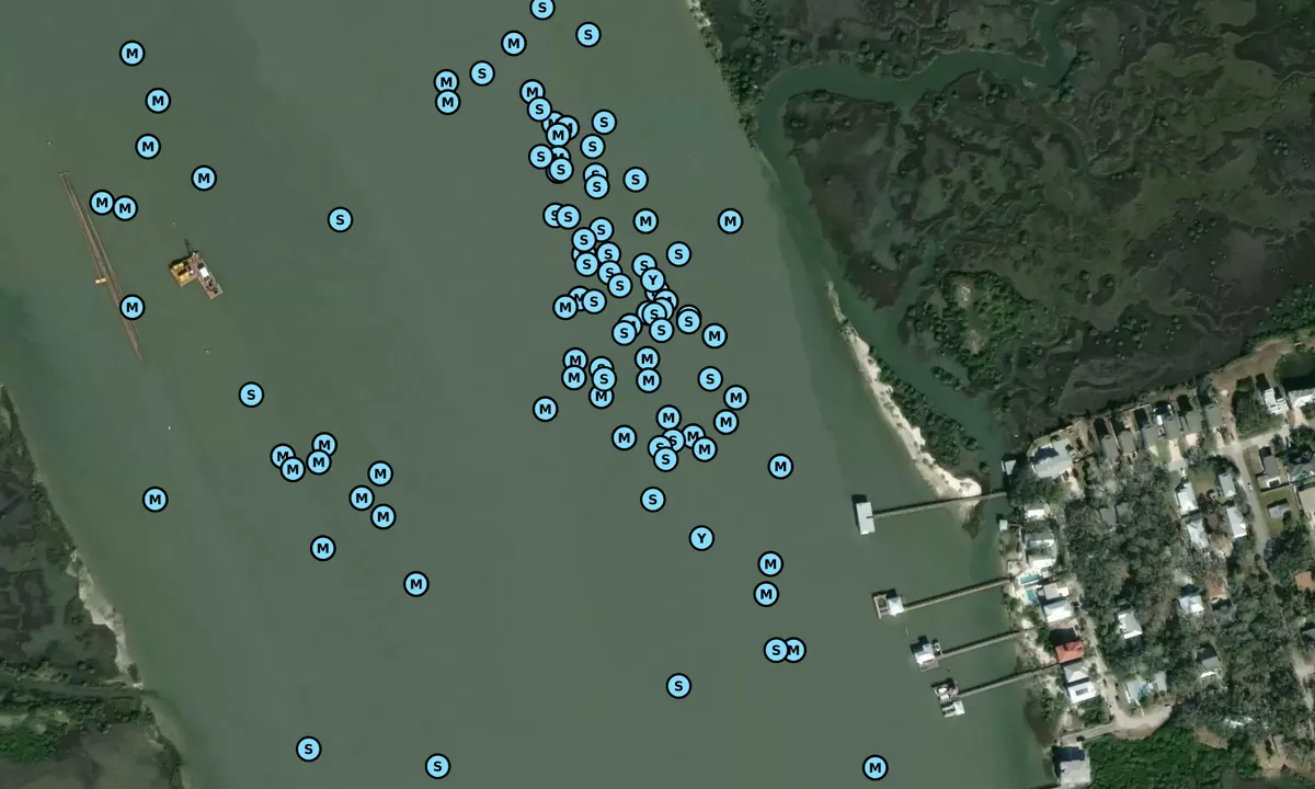 Satelite image of Vilano Marsh