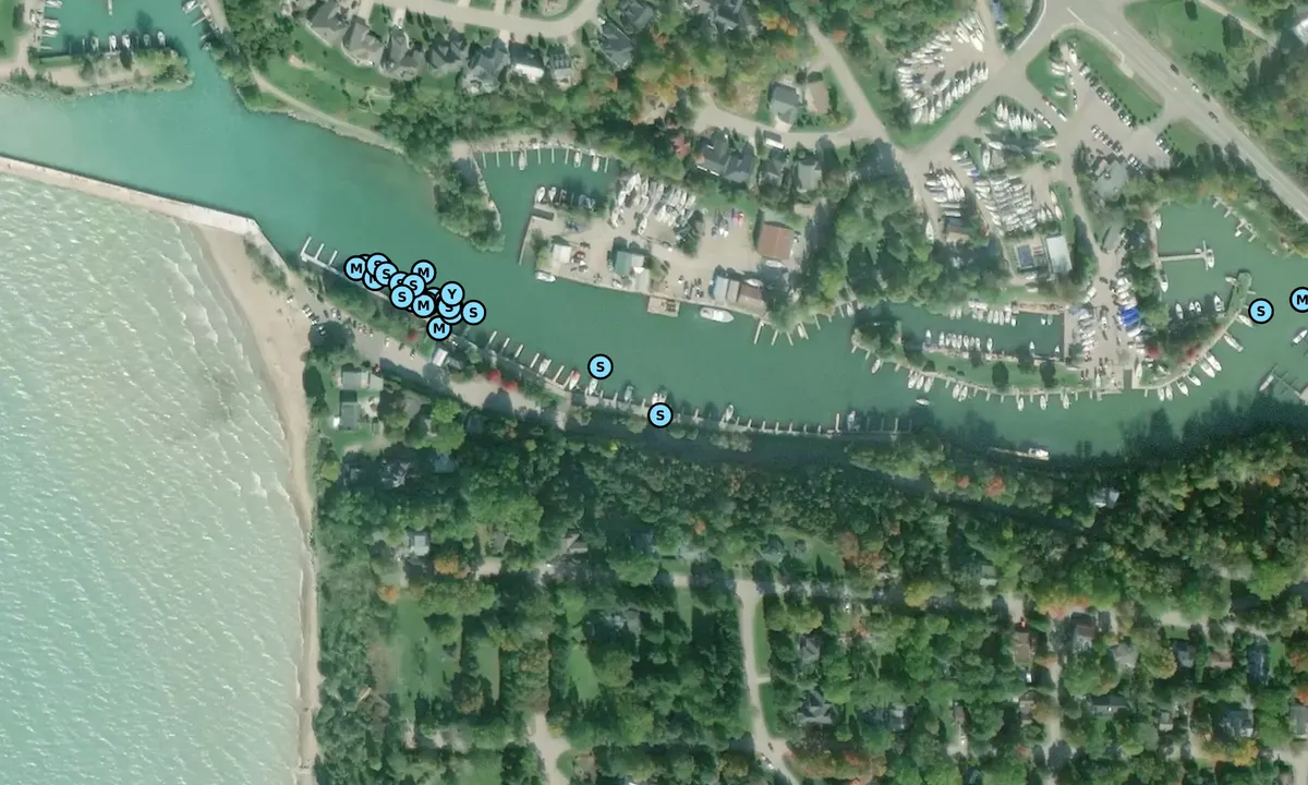 Satelite image of Village of Bayfield Marina 1