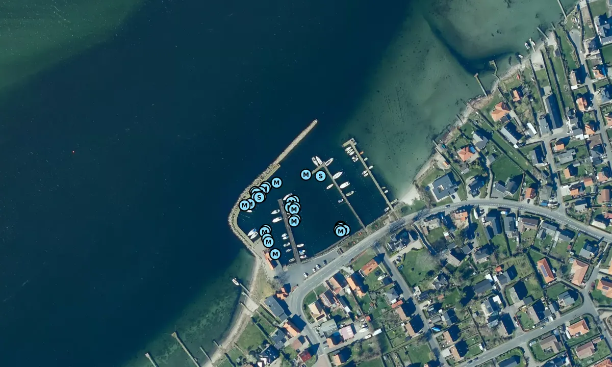 Satelite image of Vindeby Lystbådehavn