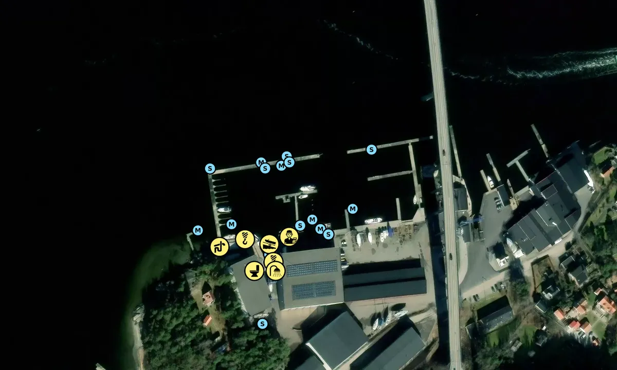 Satelite image of Vindö Marin