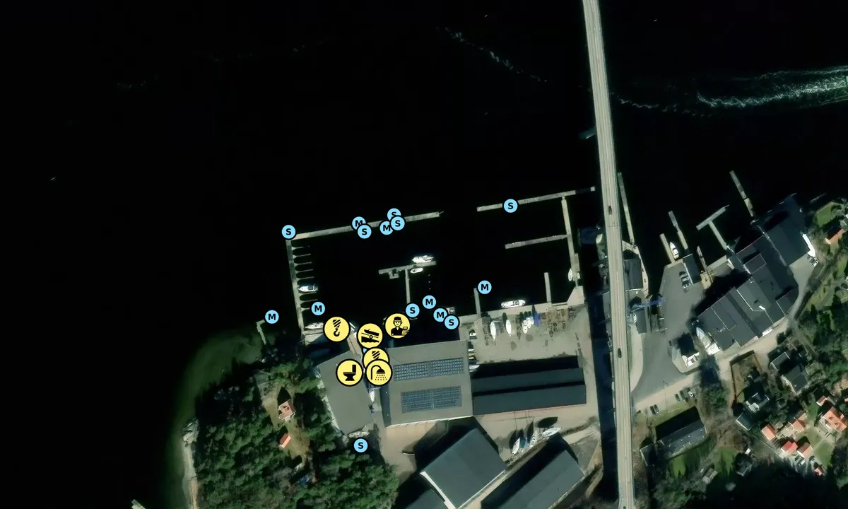 Satelite image of Vindö Marin