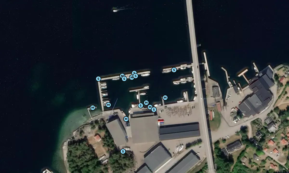 Satelite image of Vindö Marin