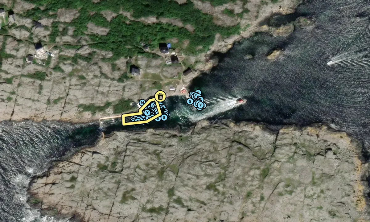 Satelite image of Vinga Fyr Gästhamn