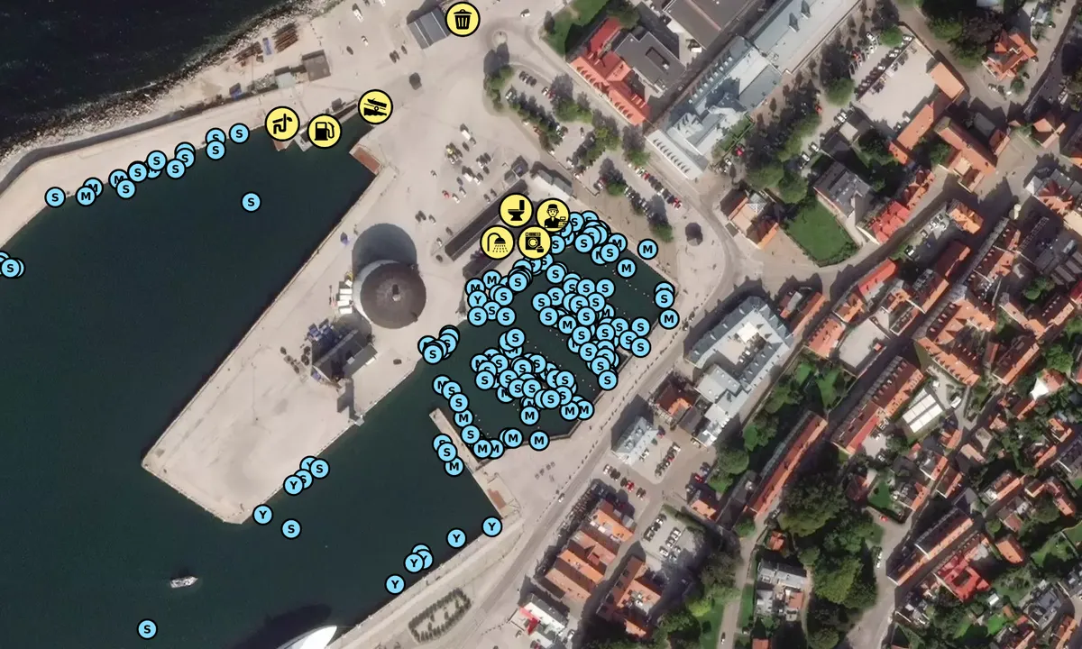 Satelite image of Visby Gästhamn