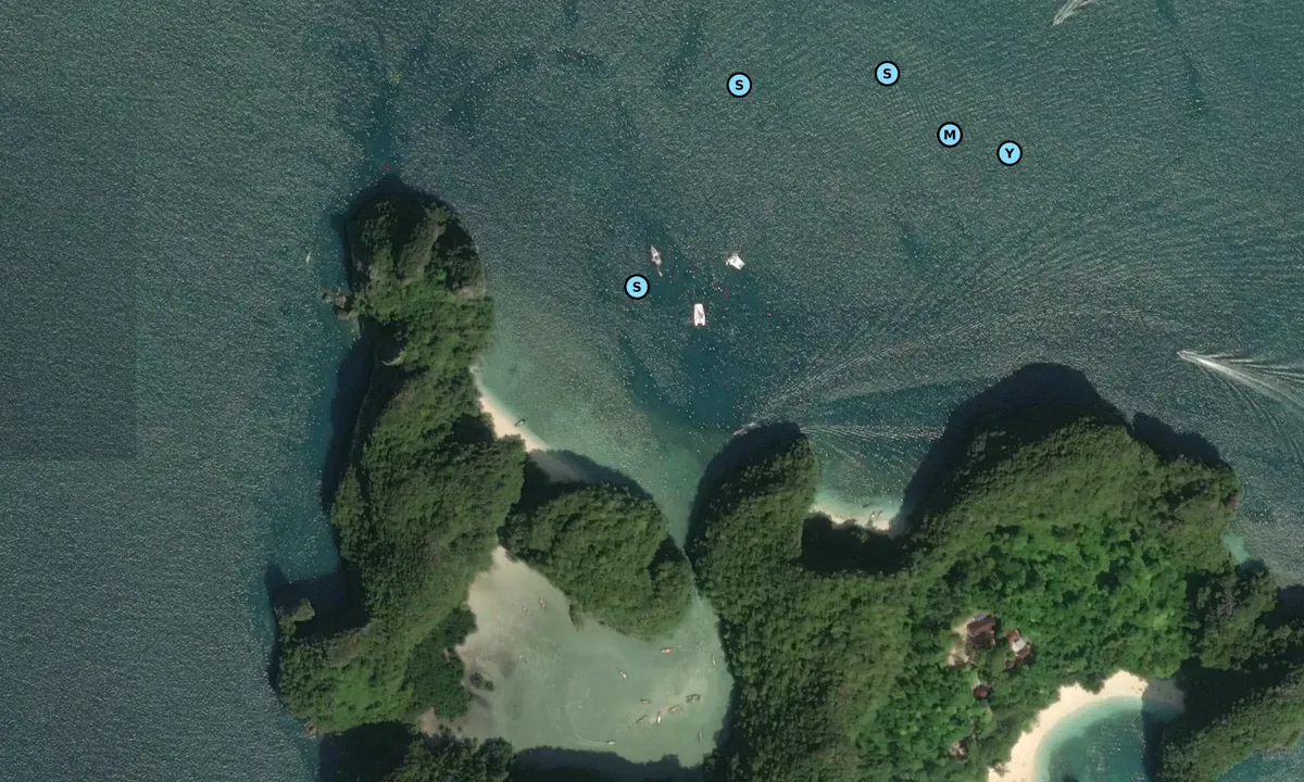 Satelite image of Visiitor Buoys