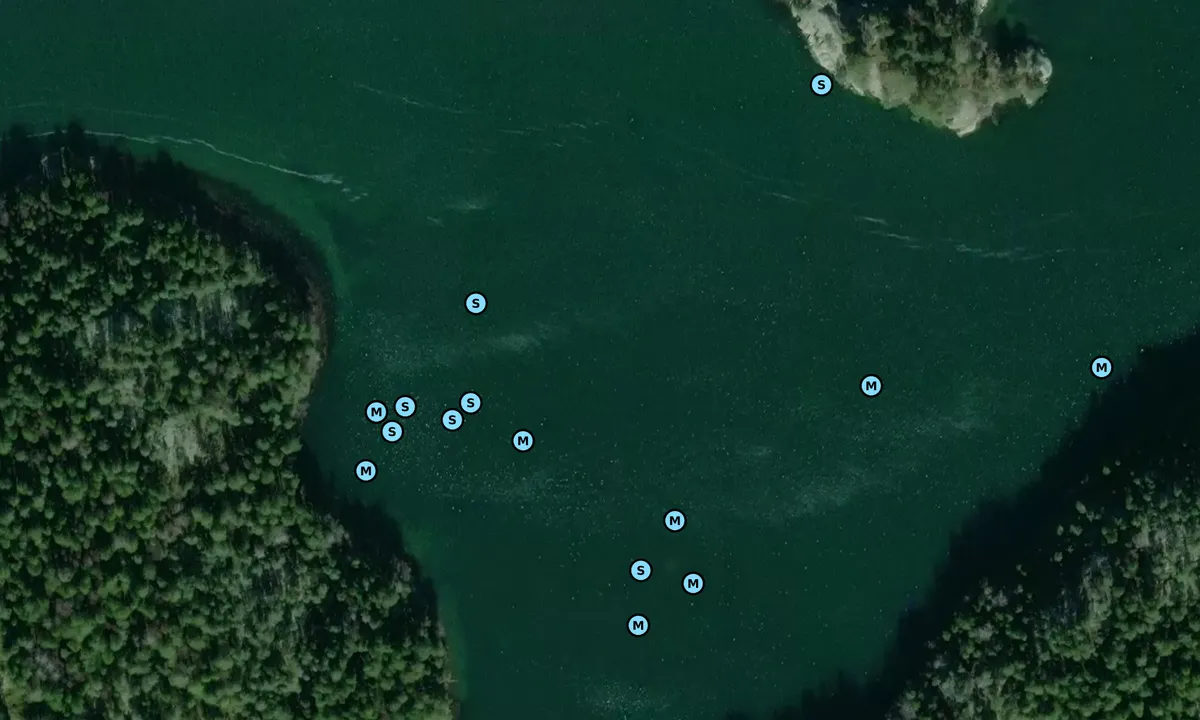 Satelite image of Vitsgarnssund