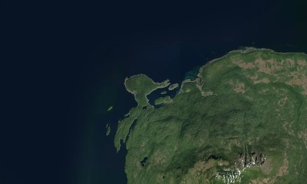 Flyfoto av Vixen Harbor