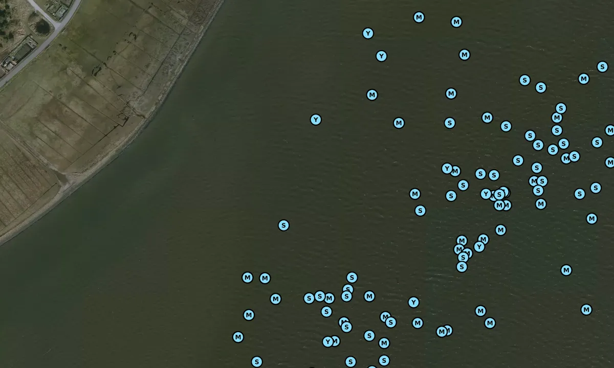 Satelite image of Vlieland Wattseite Nähe Hafen