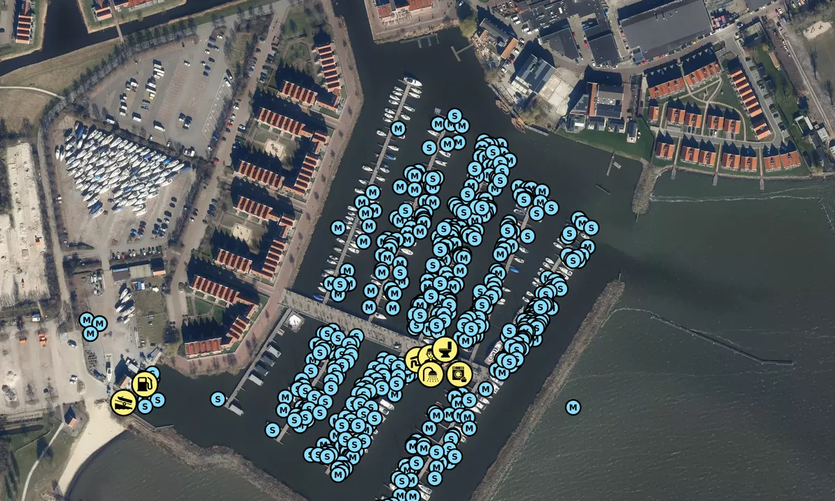 Satelite image of Volendam Marina