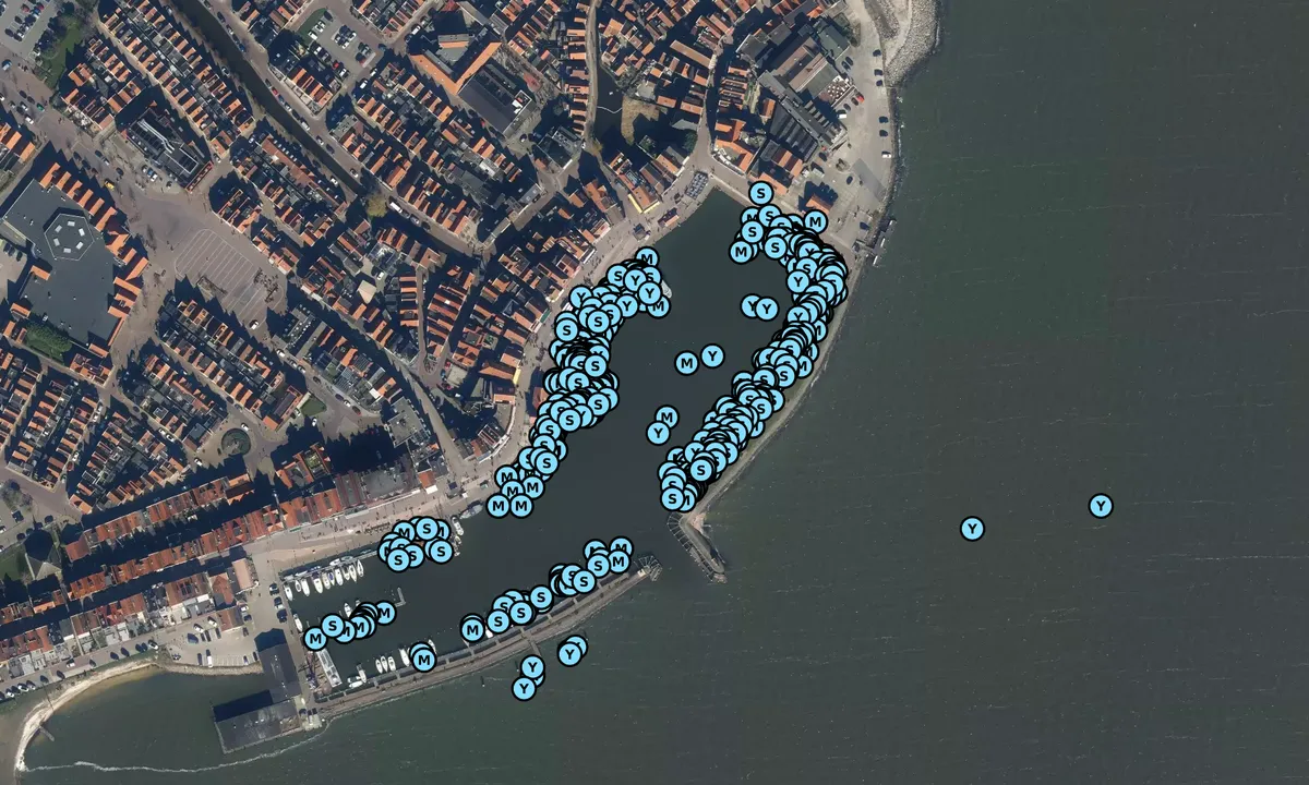 Satelite image of Volendam Municipality Harbour