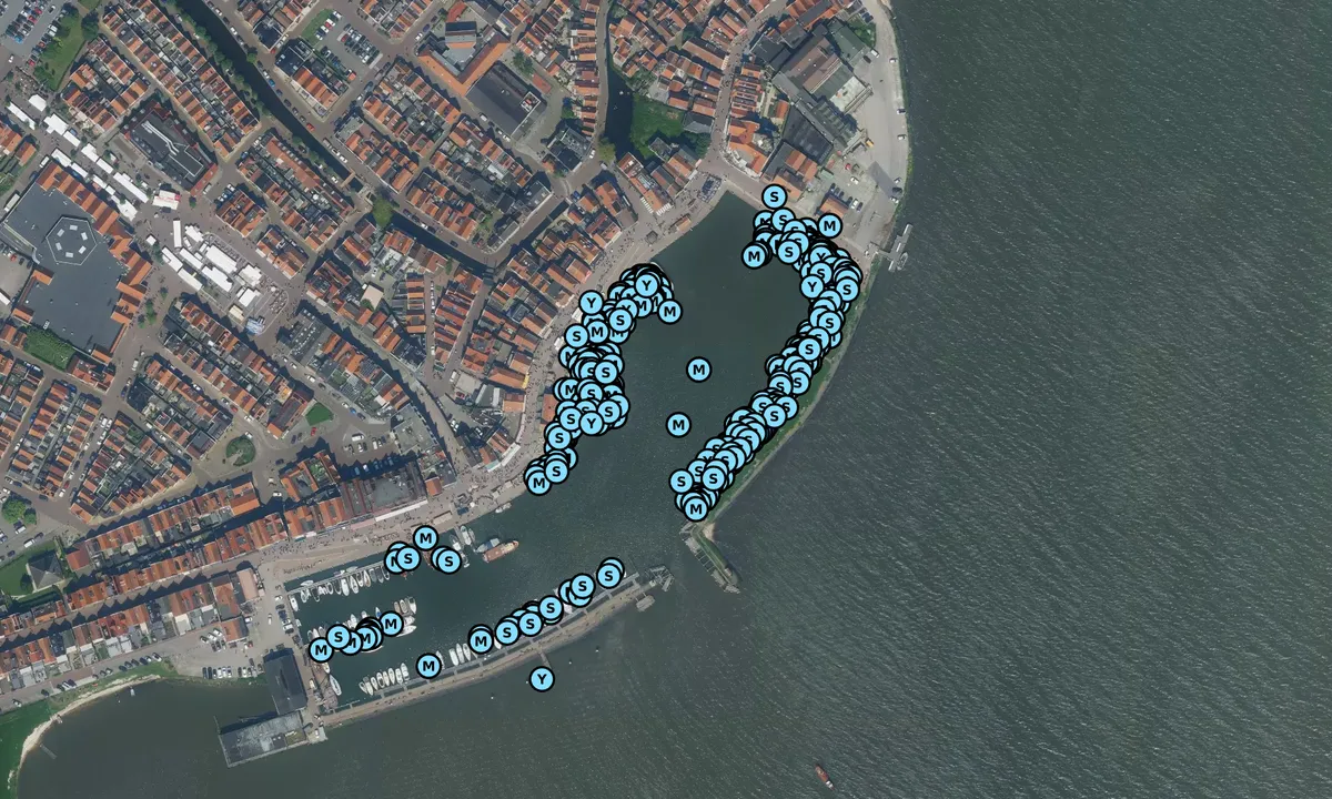 Satelite image of Volendam Municipality Harbour