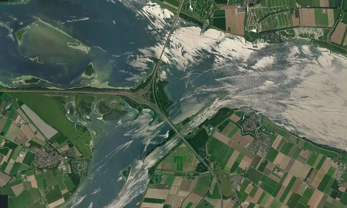 Flyfoto av Volkerak Sluis (free mooring)