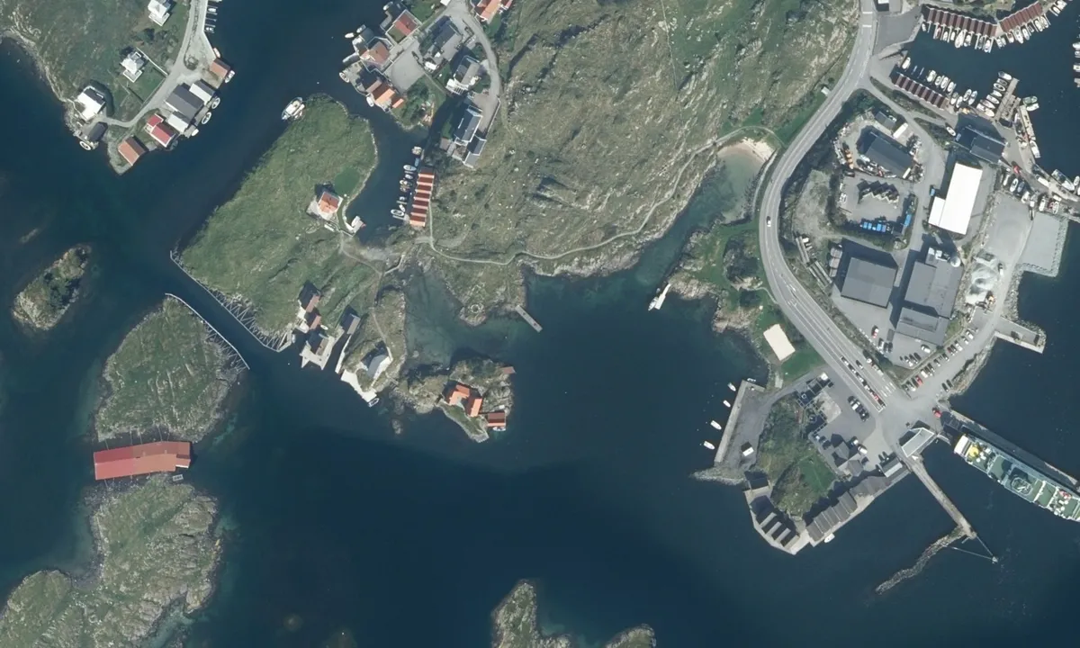 Flyfoto av Vollsøya