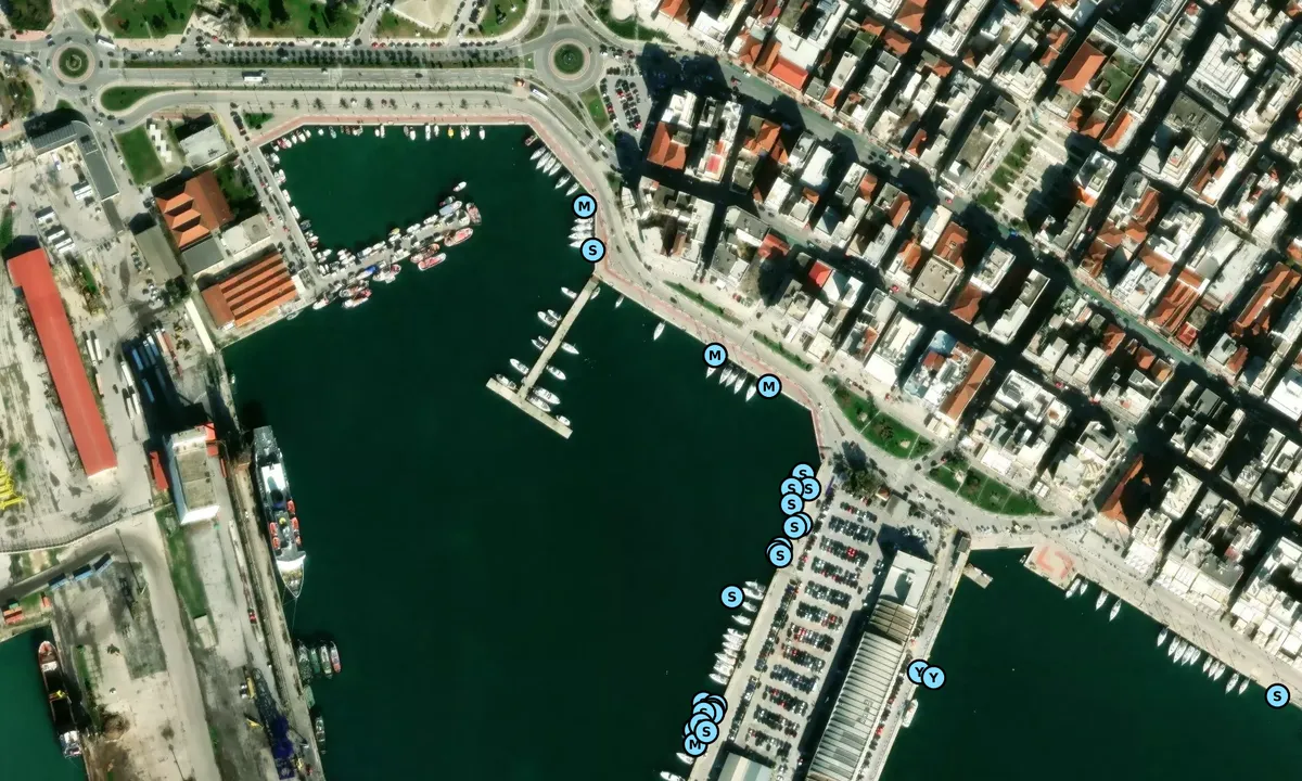 Satelite image of Volos marina
