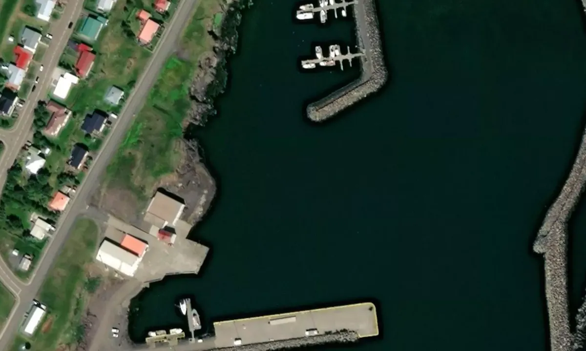 Satelite image of Vopnafjordur