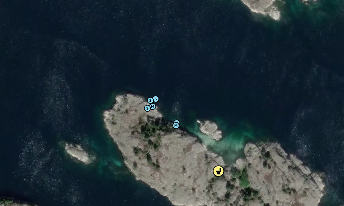 Satelite image of Vragholmen / Medholmen