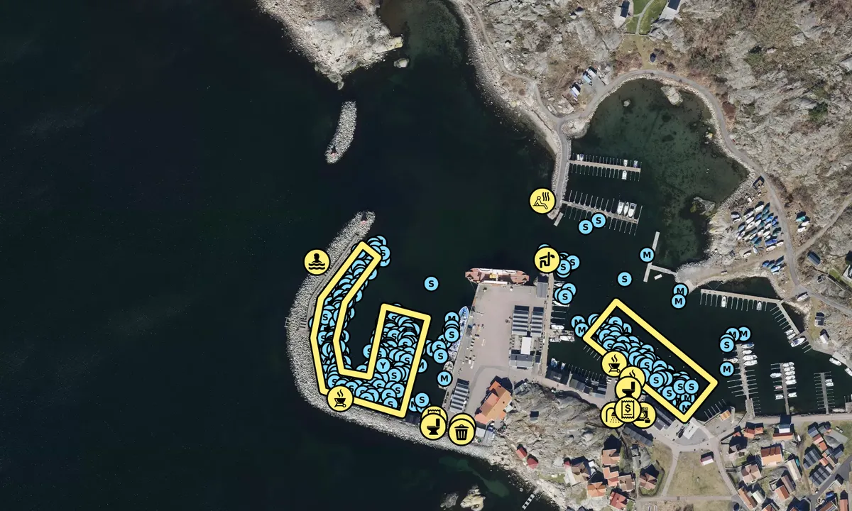 Satelite image of Vrångö Gästhamn