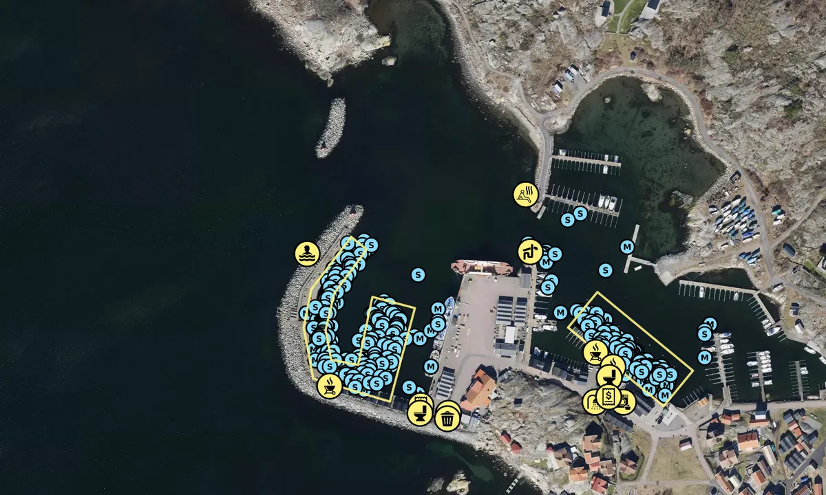 Satelite image of Vrångö Gästhamn